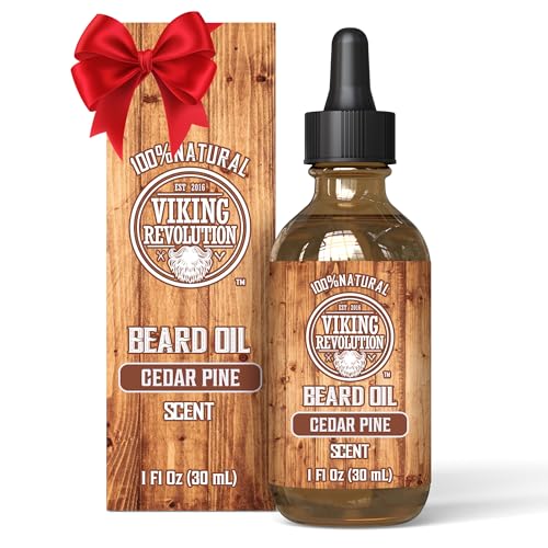 Viking Revolution Cedar and Pine Beard Oil for Men -