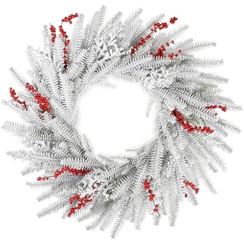 Yueyela 24'' Winter Wreath Cover