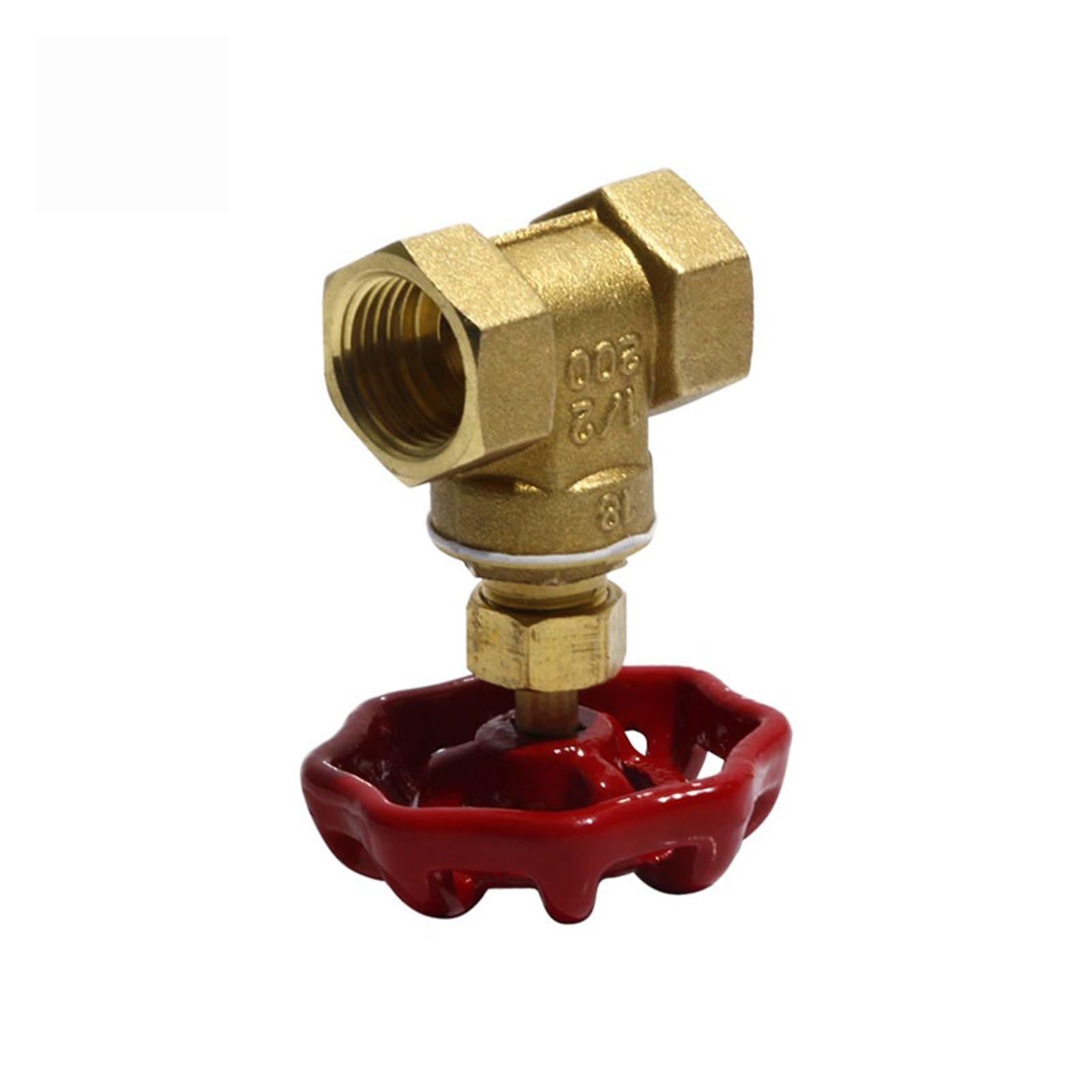 PRIMUZ Válvula de tubería de latón DN15 DN20 DN25 Válvula de retención de tubería de Agua de Cierre Rosca Hembra 1/2 '' 3/4 '' 1 '' Válvula de tubería de Cobre (Size : DN25)