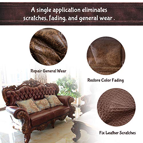 8-Oz NADAMOO Leather Recoloring Balm & Repair Kit (Dark Brown) - image 3