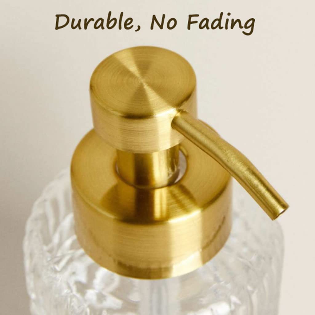 OLOTU Dispensador de jabón de Vidrio Multiusos Dispensadores de líquidos Bomba de jabón de Vidrio fácil de Limpiar Botella de loción de 260 ml / 8.8 oz para Cocina Dispensador de champú