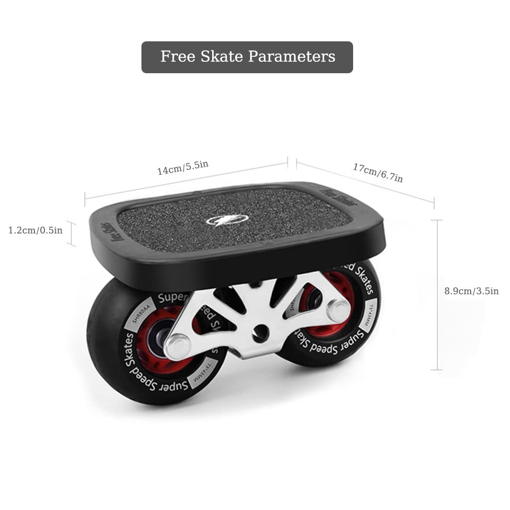 Tabla Antideslizante portátil Monopatín Dividido Principiante Street Drift Patines para Caminar Adultos y niños Patines sin luz, Ruedas Curvas