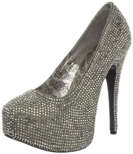 Bordello TEEZE-06R Gray Satin-Pewter RS UK 6 (EU