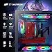 STGAubron Gaming PC Computer Desktop, Intel Core i7-11700KF up to 5.0G, 32G DDR4, 2T SSD, GeForce RTX 3060 12G, 600M WiFi, BT 5.0, RGB Fan x6, Windows 11 Home