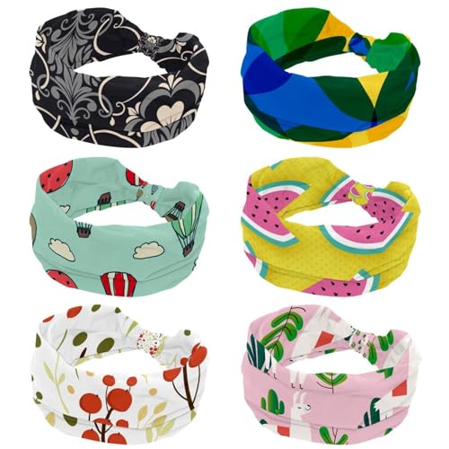 Bandeau Cheveux Large Femme Sport Antidérapant pour Gym, Yoga et Running Rose