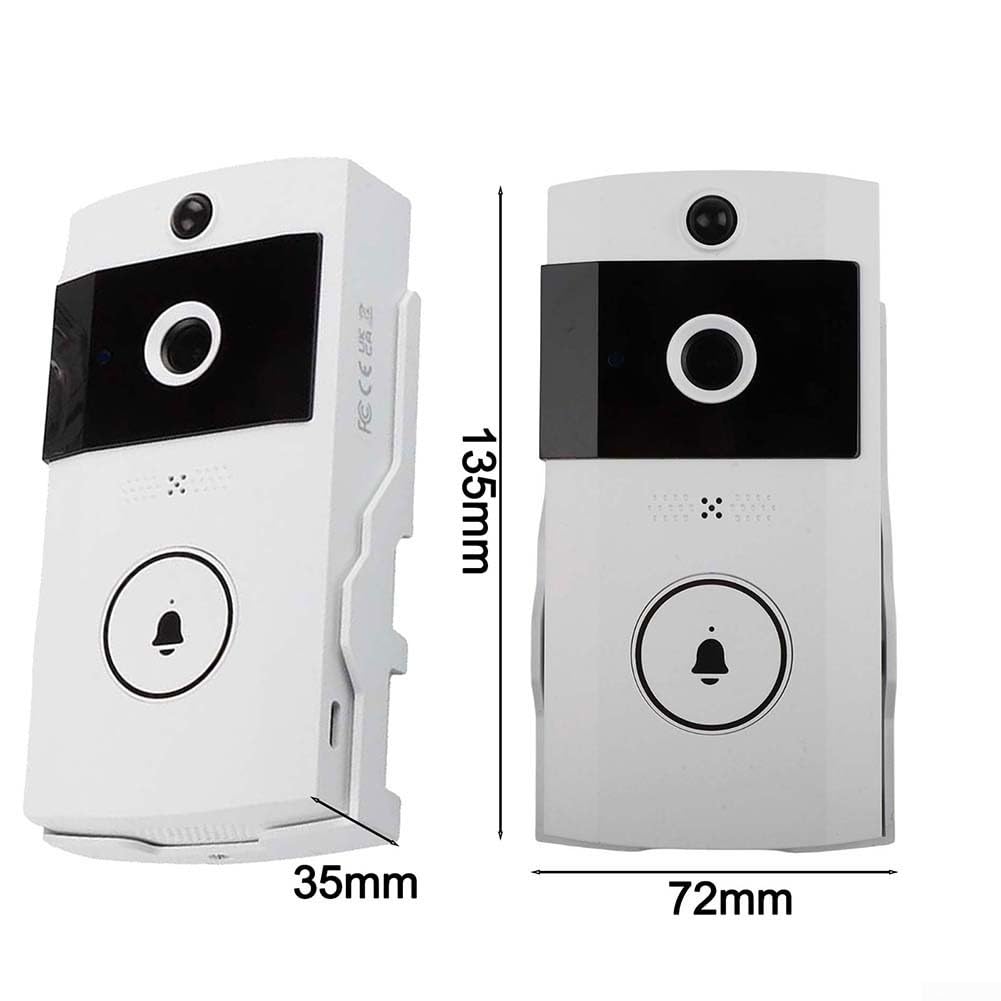 Sonnette solaire sans fil avec caméra de sécurité, interphone bidirectionnel, vision nocturne, étanche