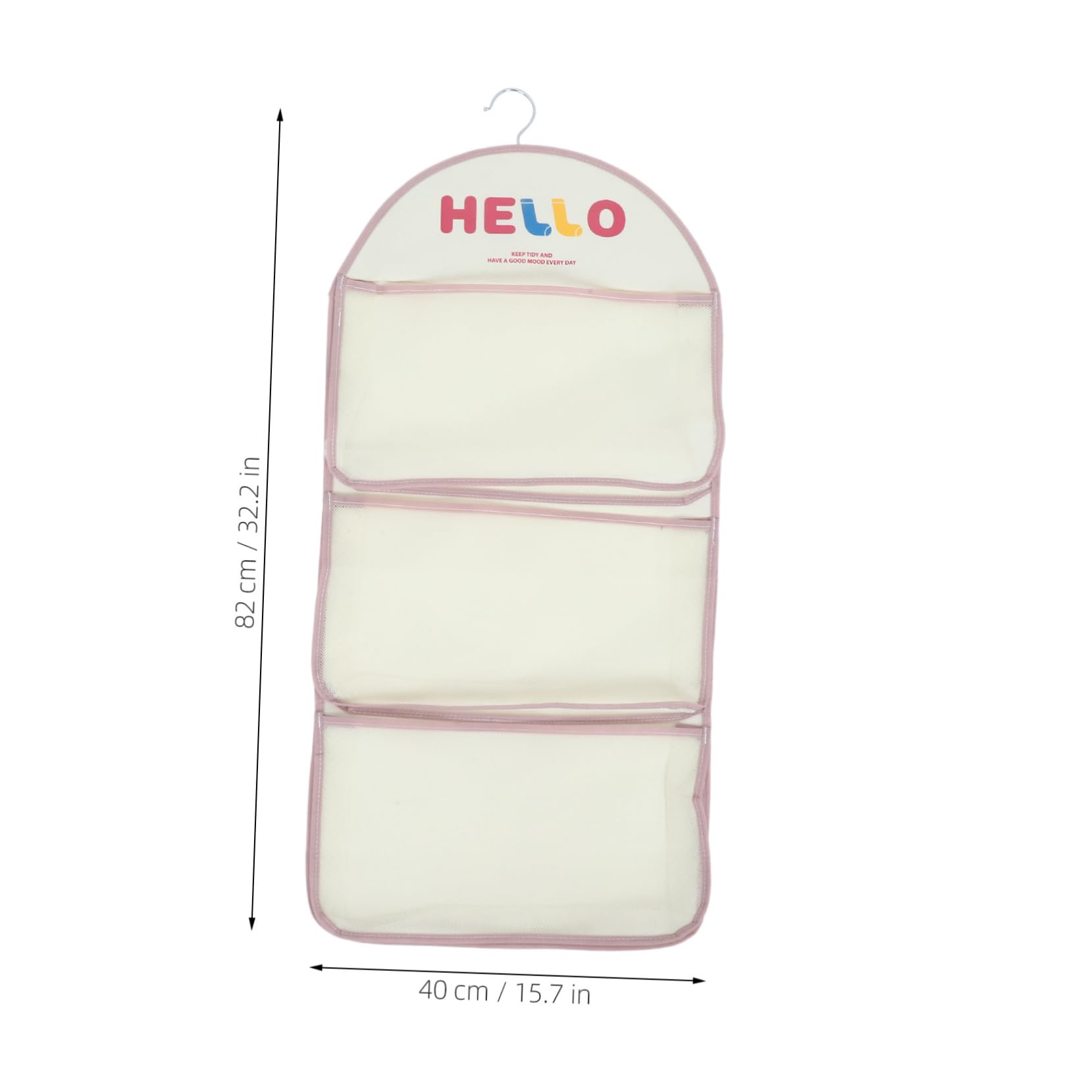 Cabilock Closet Hanging Organizer for Socks and Underwear Non Woven Storage Bag with Window Design Heavy Duty Hooks for Efficient Space Use for Accessories