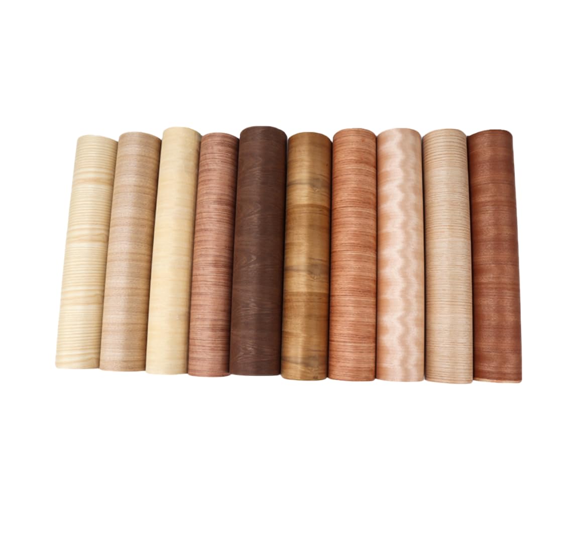 Aibote Handgemaakte Burma Gouden Kamfer Burl Hout fineer Limited Edition Restoration Sheet Natuurlijke Houten Sticker DIY Materiaal (Totale grootte: 24 x98 ) (plat gesneden) (1