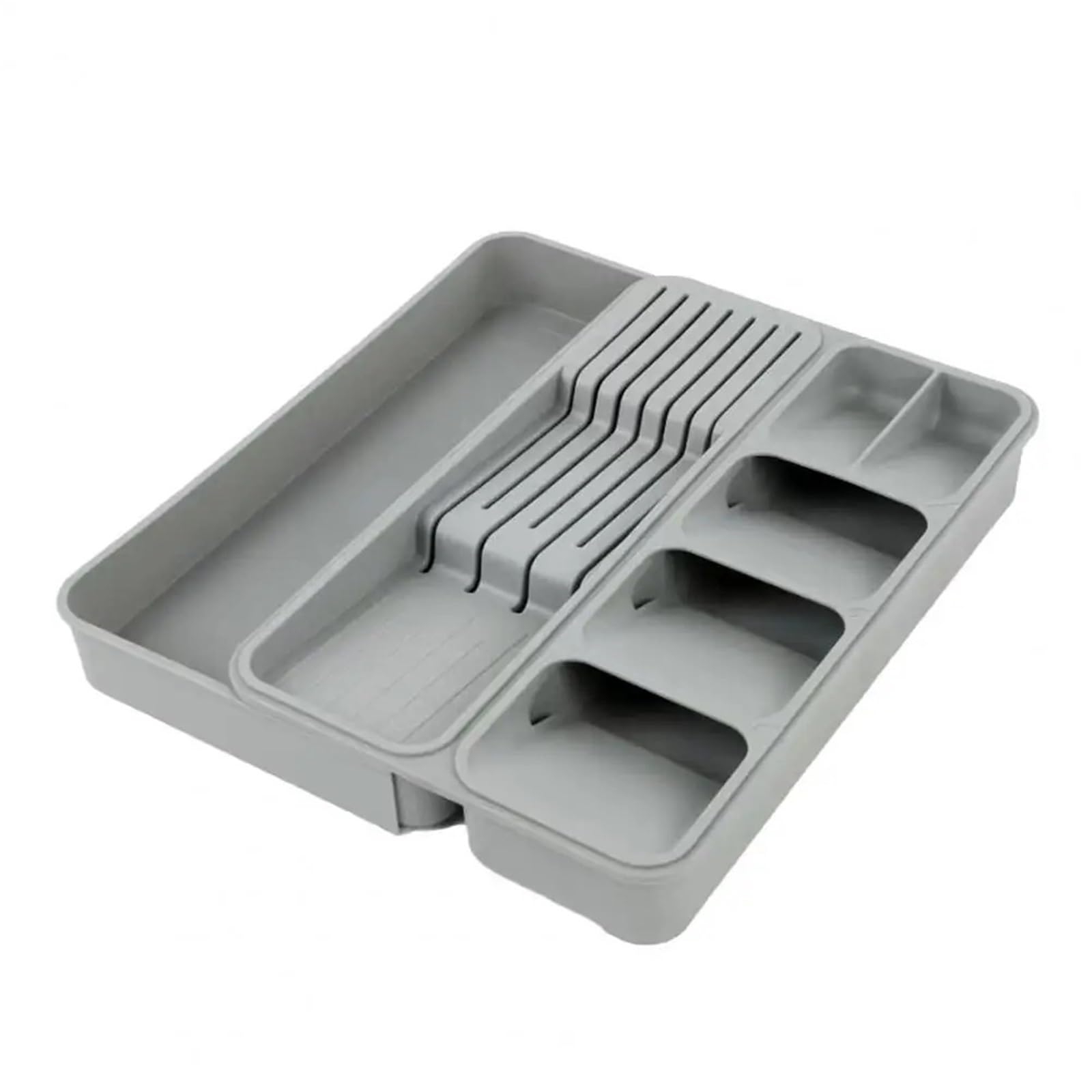 WDSBZNB Cutlery Tray Cutlery Drawer Organizer Flatware Divider Tray Expandable Storage Box With Multi Compartments For Tableware For Forks
