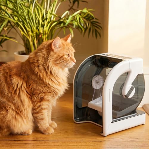 Closer Pets MiBowl selektiver Mikrochip-Futterautomat (CP500), Weiß