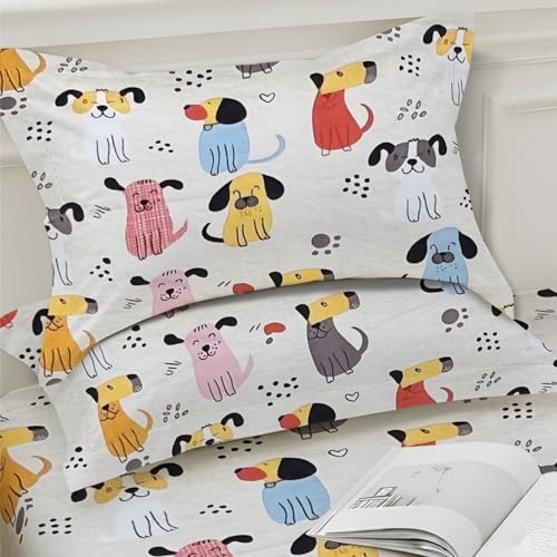 Image of Weave & Decor Printed Kids Bedsheets for King Size Bed 72x78x8 Inches, with 2 Pillow Covers 20x30 Inches for Longer Double Mattresses