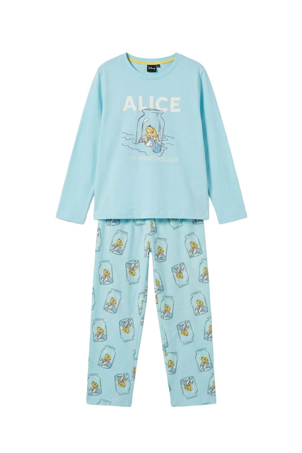 Disney Pigiama a maniche lunghe Blue Alice per bambina