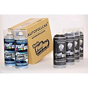 AutoFullCar – Pack Spray Full Dip Zwart Metallic Super Glans Vinyl | FullDip