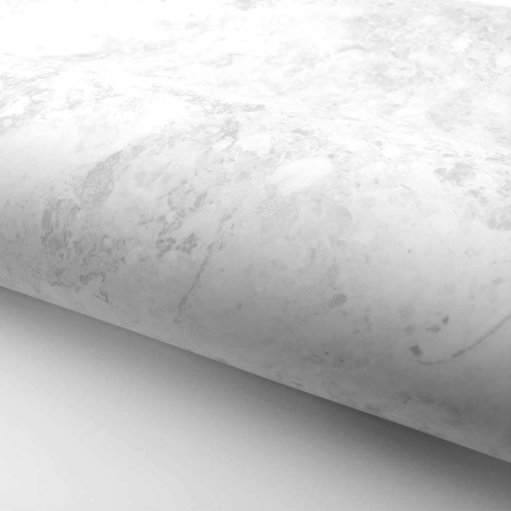 RoyalWallSkins Self Adhesive Marble Contact Paper - Matte Finish Granite Look Wallpaper - Removable Vinyl Film for Countertops, Cabinets, and Home Décor (Cloud Grey Matte, 24" x 78.7")