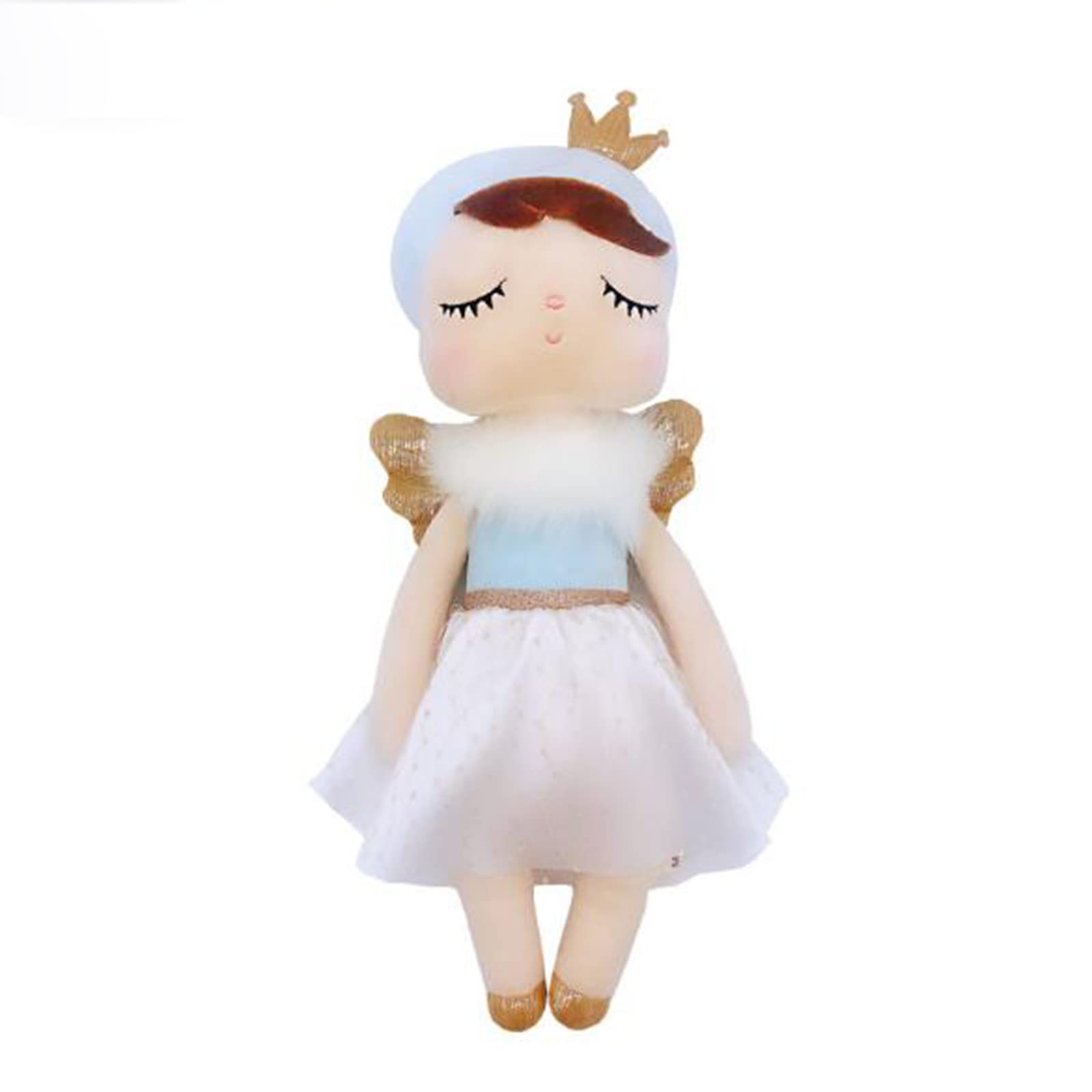 HYL World MeToo 13.7Inch Plush Angel with Crown Doll Angela Toy Plush Doll Gifts for Girls Children,Crown