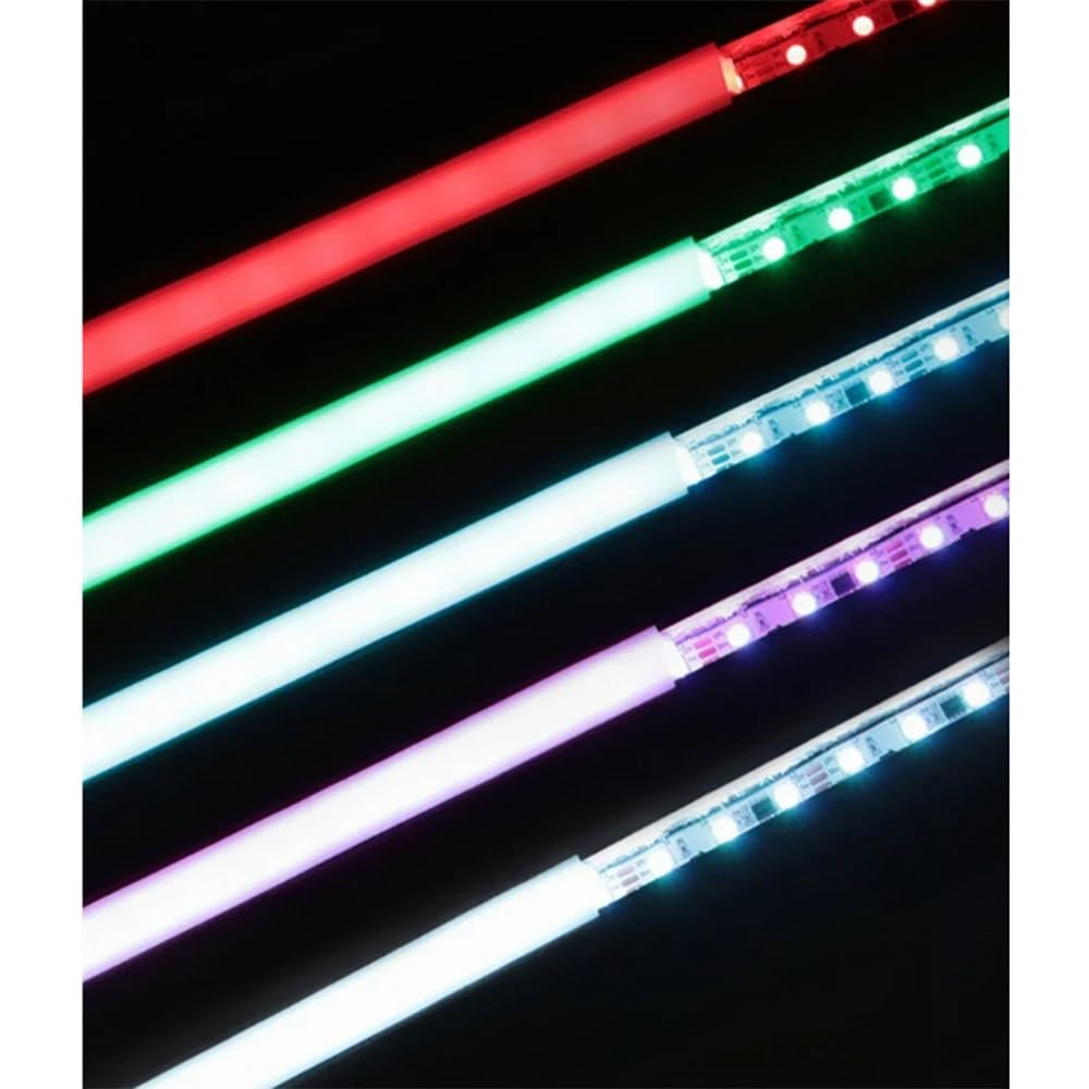 Tubo De Neón, Tubo De Cuerda De Neón LED Empotrado, Tira De LED Flexible De Silicona Impermeable Extraíble, Lámparas De Jardín Cuadradas, Baño Al Aire Libre, Decoración Del Hogar, Blanco(A-12x12mm,4me