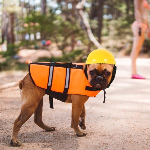 Haustier Lustiger Hut Hund Sicherheitshut Hündchen Kätzchen Helm Kleiner Hundehelm Hund Schutzhelm Helm Für Hunde Helm Der Französischen Bulldogge Urlaub Abs Kopfbedeckung