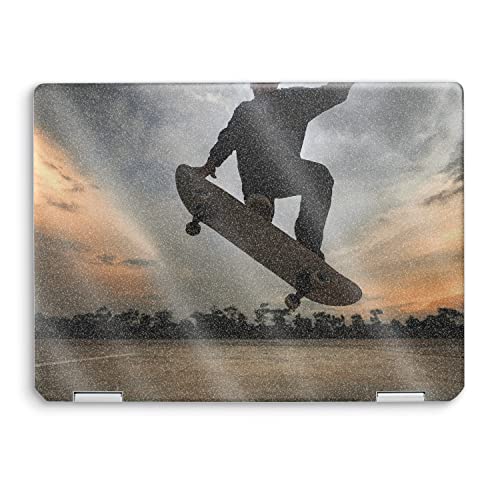 MightySkins Glossy Glitter Skin Compatible with HP Spectre x360 14" (2022) Full Wrap Kit - Ollie | Protective, Durable High-Gloss Glitter Finish | Easy to Apply | Made in The USA