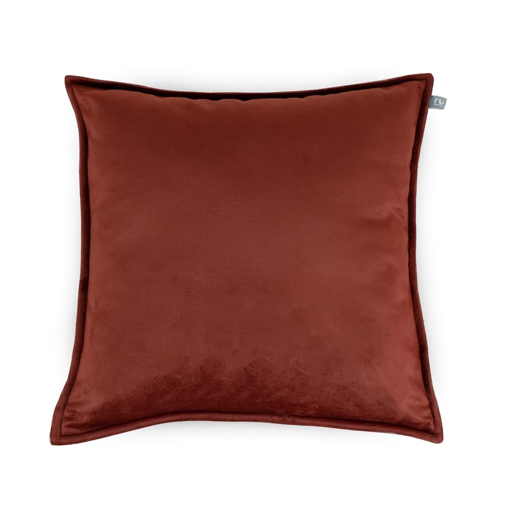 rucomfy Beanbags Rucomfy Velvet 45X45Cm CushionOxblood Soft Decorative Throw Pillow from B&Q