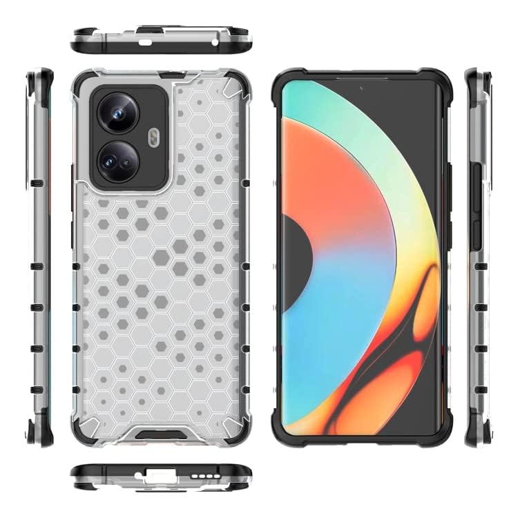 Image of Prime Retail Hard PC Back Case Cover for Realme 10 Pro+ /10 Pro Plus 5G Anti Slip Ultra Thin Shockproof Reinforced Corners (Transparent)