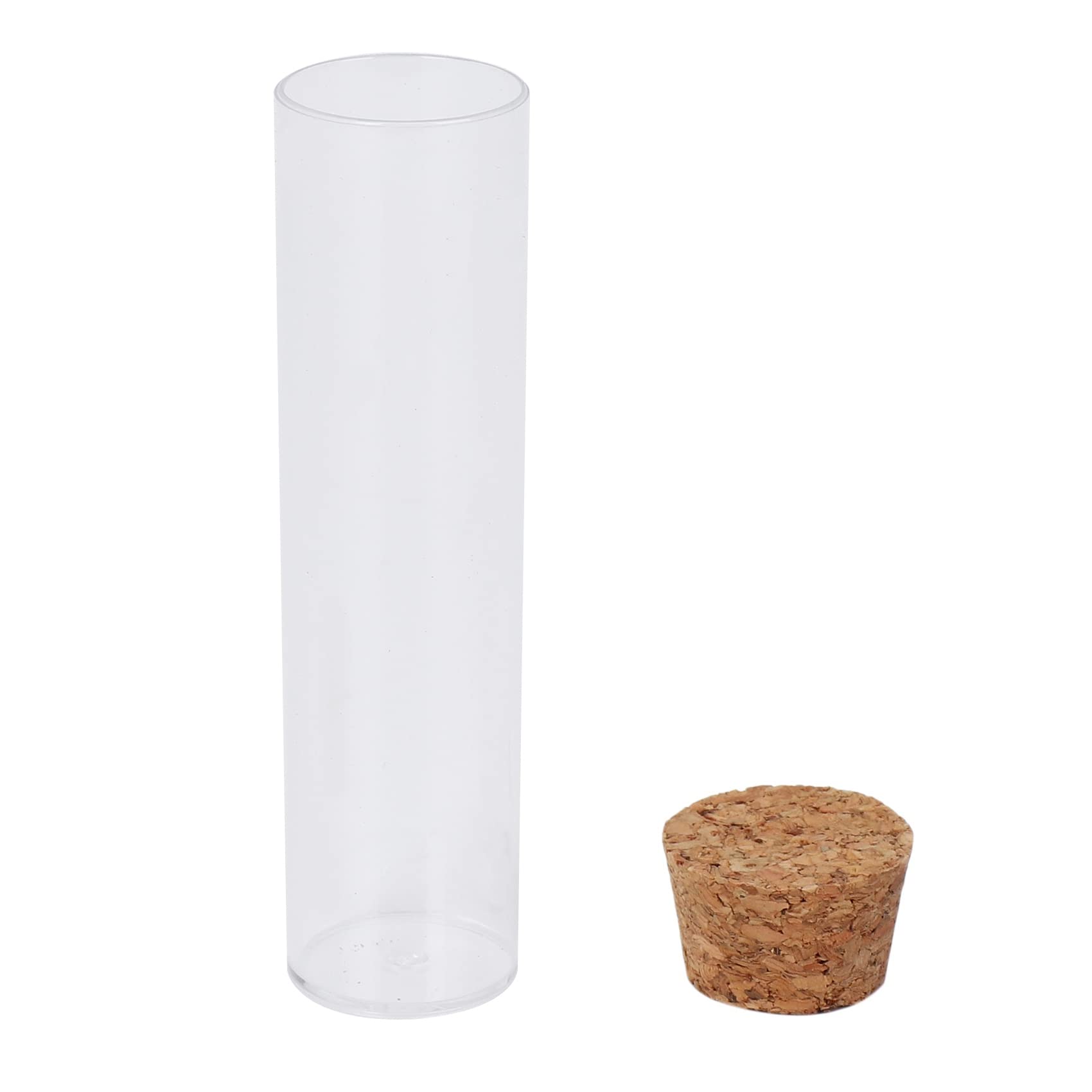 150 Stücke/Pack 25X95mm Tee Plastik Reagenz Glas mit Flachem Boden Drosophila Fläschchen Kultur RöHrchen mit Kork Stopfen