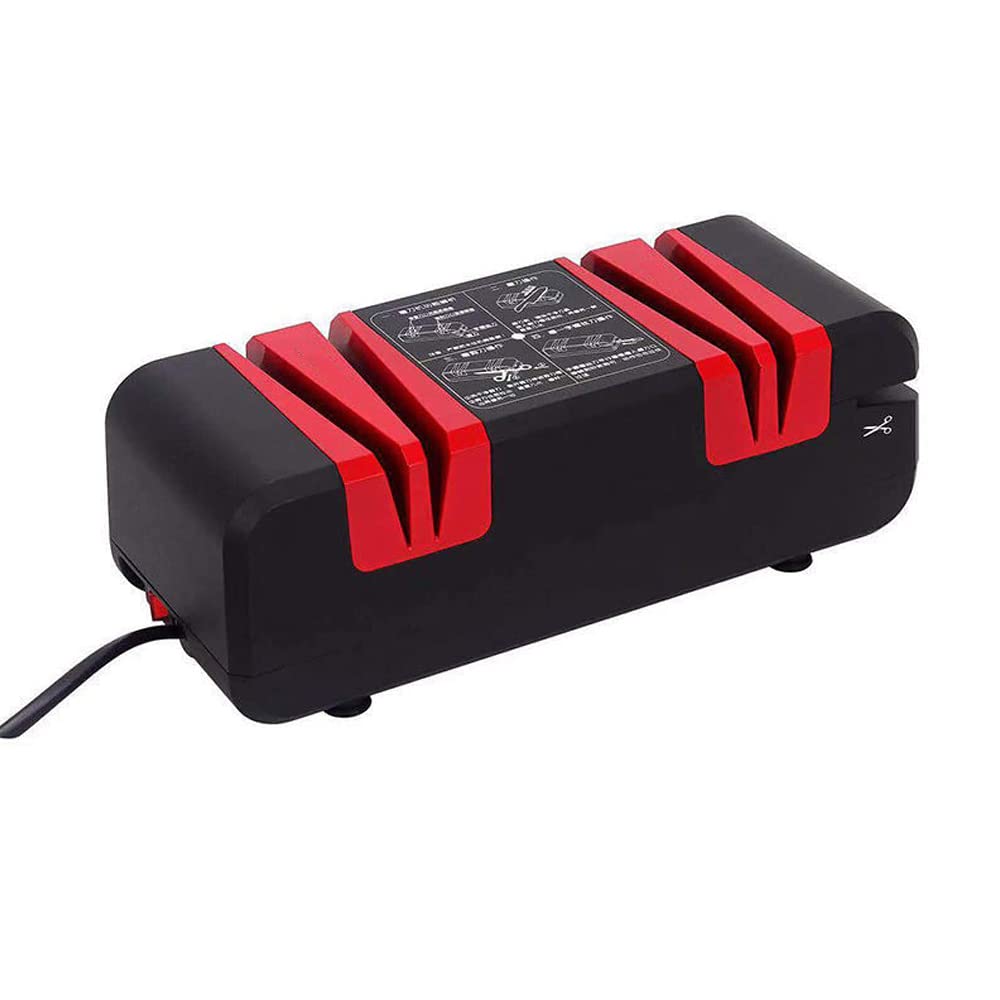 Afilador de Cuchillos eléctricos, molienda Profesional Sacapuntas de Cuchillos Chef Elección Seguro Fácil de Usar 50W Afilador para Todo Tipo de Cuchillas