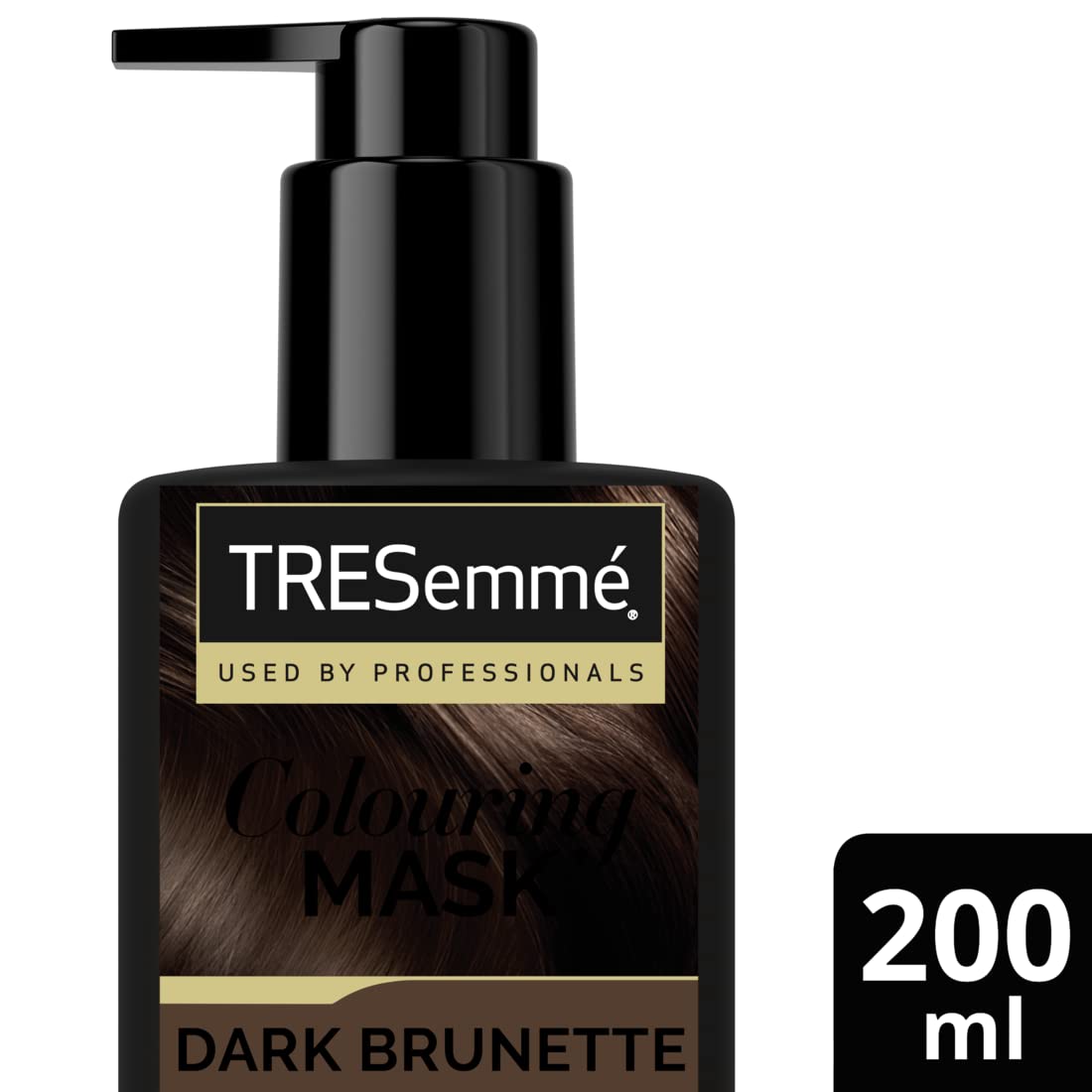 TRESemm Hair Mask Nourishes and Works Colour Preservation Dark Brunette With Semi-Permanent Colour Pigments and Argan Oil, Enriched with UV Filter 200ml - Image 3