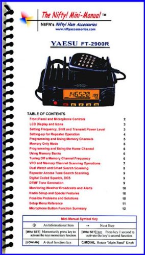 Yaesu FT-2900R Mini-Manual by Nifty Accessories