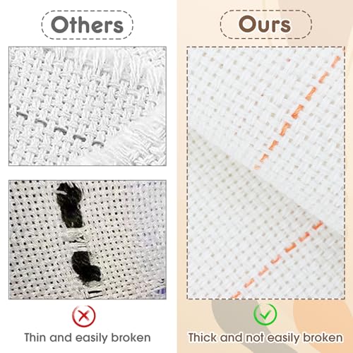 Image of 85 inchx80 inch Inch Large Premium Tufting Cloth with Marked Lines, Monks Cloth for Tufting Gun Rug Tufting, Rug Tufting Supplies Punch Needle Fabric for Art Hand Making DIY Craft Decoration