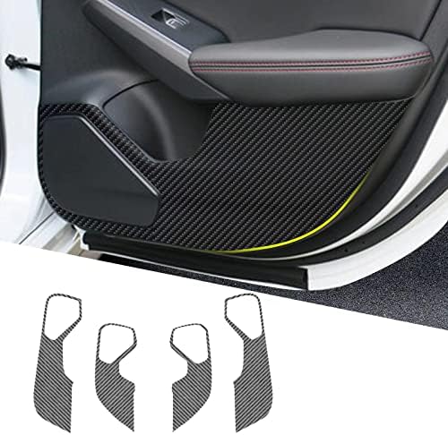SHAOHAO Civic 2022 2023 Anti Kick Pads for 2022 2023 Honda Civic Car Door Kick Pad 2022 2023 Civic Door Protective Pad Carbon Fiber Car Door Guard Side Edge Protector Sticker for Honda Civic 2022 2023