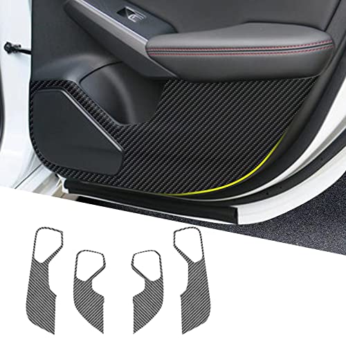 Shaohao Civic 2022 2023 Anti Kick Pads For 2022 2023 Honda Civic Car Door Kick Pad 2022 2023 Civic Door Protective Pad Carbon Fiber Car Door Guard Side Edge Protector Sticker For Honda Civic 2022 2023 #TOP6