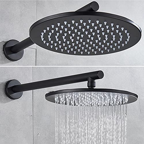 Douche de la salle de bain murale avec finition noire mate durable