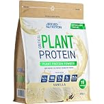 Applied Nutrition Plant Protein Powder – Critical Plant Vegan Protein Shake with SOYA, Pea, Brown Rice Proteins & Essential Amino Acids - Dairy-Free Gym Supplement (450g - 15 Servings) (Vanilla)