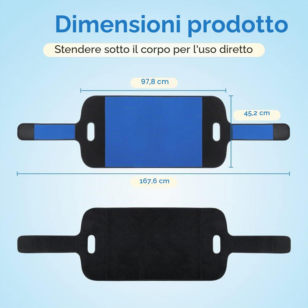 Cintura per dispositivo di tornitura per pazienti per binari del letto Anziani Adulti Sicurezza Letti d'ospedale per uso domestico Cinghie di trasferimento per il sollevamento Anziani