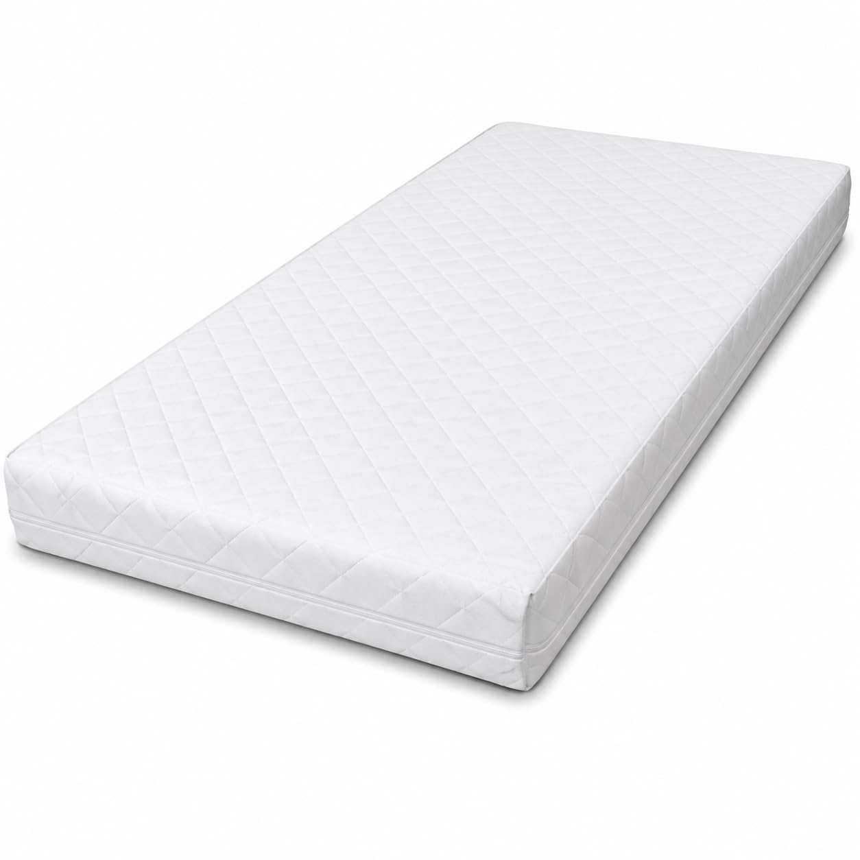 Quest-Mart Cot Bed Mattress for Babies & Toddlers, Foam Baby Mattress with Waterproof Quilted Removable Cover, Breathable & Supportive Cot Mattress for Cot Beds, Cribs & Toddler Beds, 85 x 45 x 5 cm