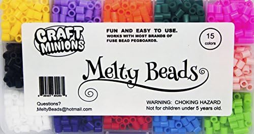 Craft Minions Melty Beads--Fuse together with an iron to create great bead designs and endless craft projects--separated by color so you will not spend forever digging to find the right shade