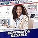 Mifflin-USA Plastic Waterproof ID Badge Holders (Clear, 2.25x3.5 Inch, 100 Pack), Vertical Hanging Name Card Holder with Zipper, Resealable Bulk Nametag Holders