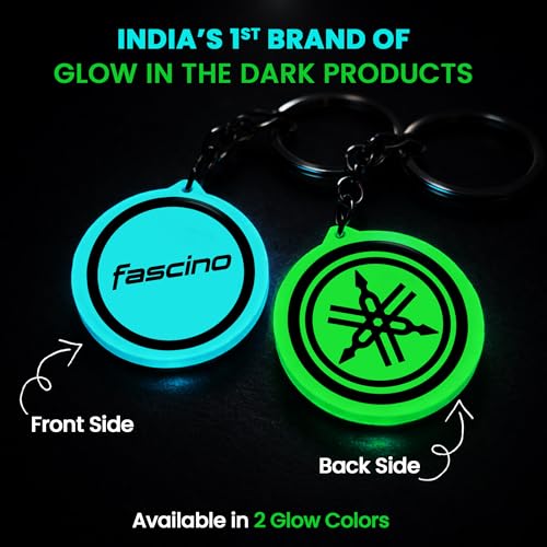 Image of Mi Glow Store Glow in Dark Keychain for Bike Men | Gift for Man | Bike Accessories | Charges in Light Glows in Dark | Key chain for Bike