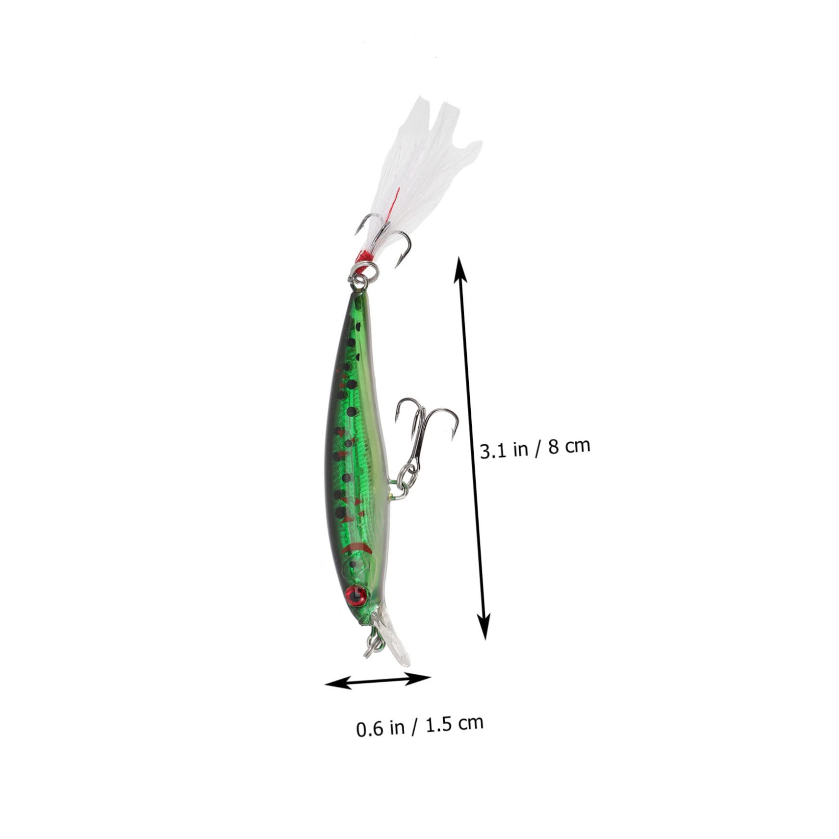 Sosoport 18pezzi Artificiali per e Lures Riutilizzabili Realizzate Portatile Swimbait per Appassionati