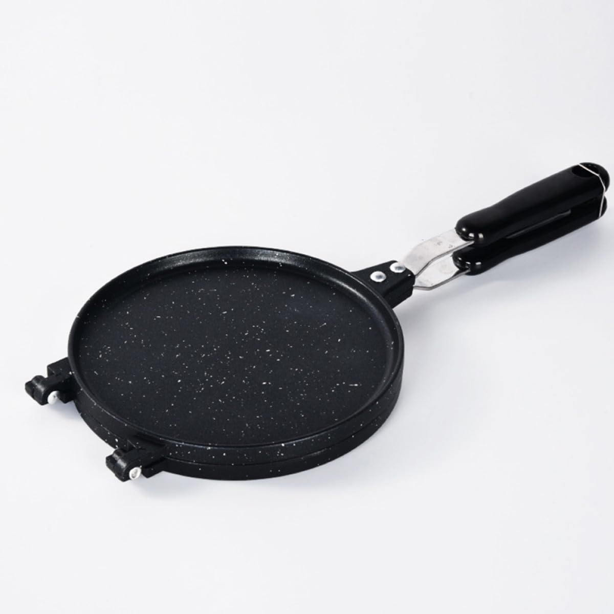 Toyvian Macchina per Pancake Cone in Lega di Alluminio Nera, Antiaderente | Uso Domestico e Negozio, Struttura Multifunzione, Formato Rotondo per Preparazioni da Forno