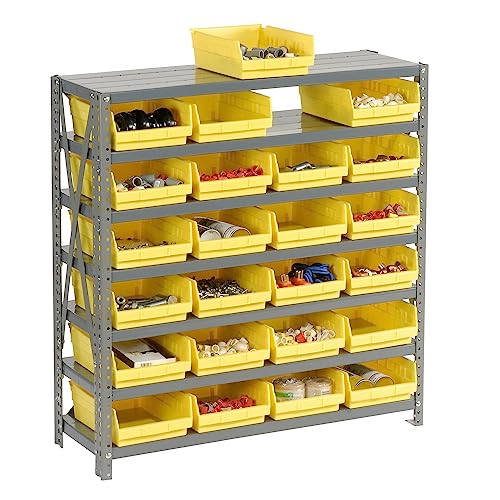 Global Industrial 7-Shelf Steel Storage Unit with Bins #TOP29