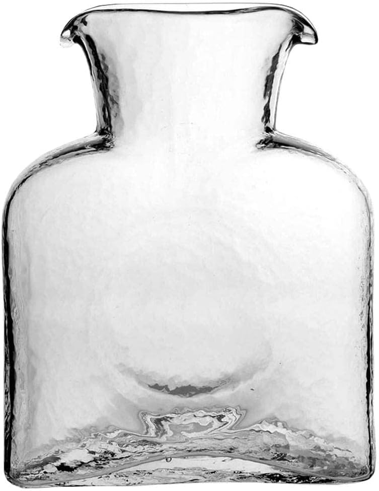 Blenko Art Glass Water Carafe Bottle Vase Crystal Clear