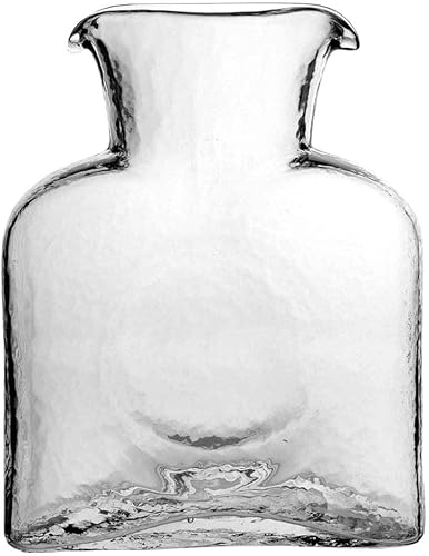 Blenko Art Glass Water Carafe Bottle Vase Crystal Clear