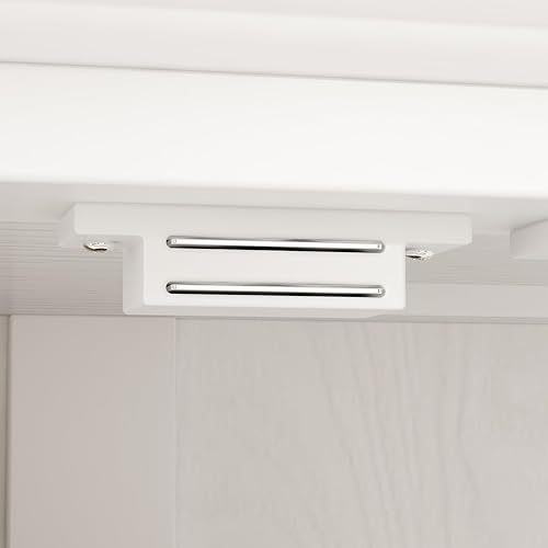 Vista 4 de Hitow Mesa de consola con espejo para buffet, armario de 4 puertas con estantes, armario de almacenamiento grande de 63 pulgadas de ancho, gabinete