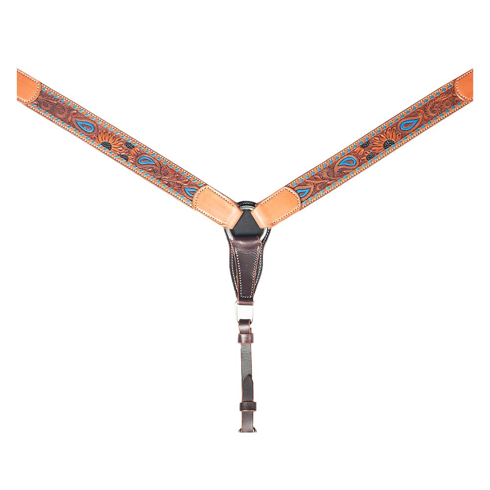 American Darling Western Horse Breast Collar American Leather Dark Brown |Genuine Leather Breast Collar|Western Breast Collar