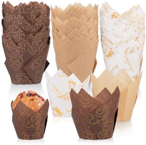 150 stuks muffinvormpjes papier, muffins papieren vormpjes, cupca...