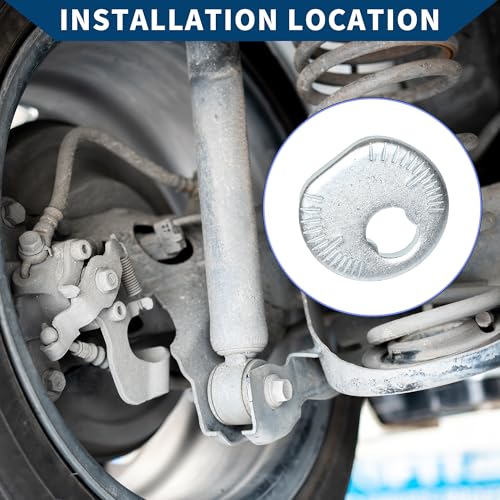 Hihaha Keilriemenspannschraube Nr. 4819830090 für Lexus IS300 2001-2005 für TOYOTA CROWN 1995-2001 für TOYOTA VEROSSA 2001 Dichtung Metall 1 Stück Silberton