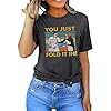 You-Just-Fold-It-in-T-Shirt-Women-Funny-Letter-Print-Short-Sleeve-Shirt-Novelty-Graphic-Tee-Top-Casual-Summer-Tshirt You Just Fold It in T-Shirt Women Funny Letter Print Short Sleeve Shirt Novelty Graphic Tee Top Casual Summer Tshirt (Medium, Gray)