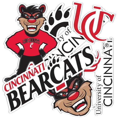 Desert Cactus University of Cincinnati Sticker Bearcats UC Sticker Vinyl Decals Laptop Water Bottle Car Scrapbook Sheet T2 (Type 2-2)