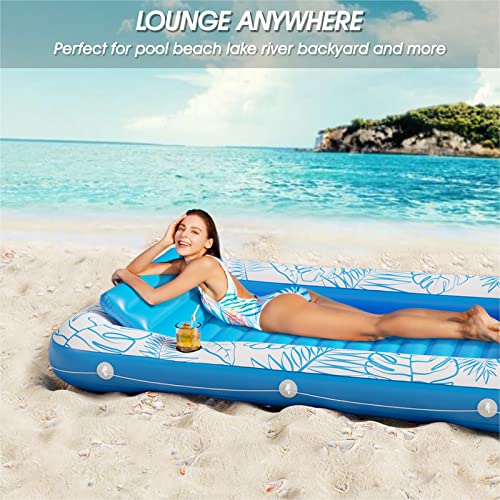 inflatable tanning pool lounger float - jasonwell 4 in 1 sun tan tub sunbathing pool lounge raft floatie toys water filled tanning bed mat pad for adult blow up kiddie pool kids ball pit pool l